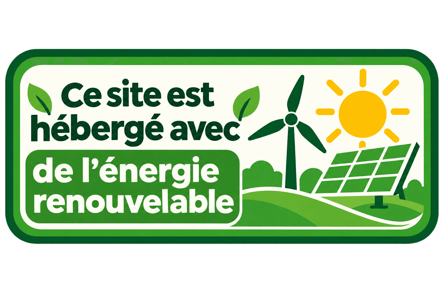 Badge d'hébergement écologique